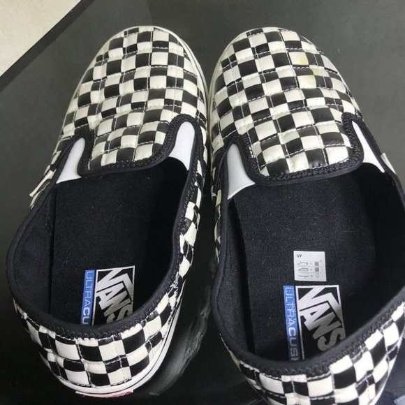 Vans Slip-On Slip Ultracush Slippers Men's Size 8 Black White Checkerboa New - Picture 5 of 12